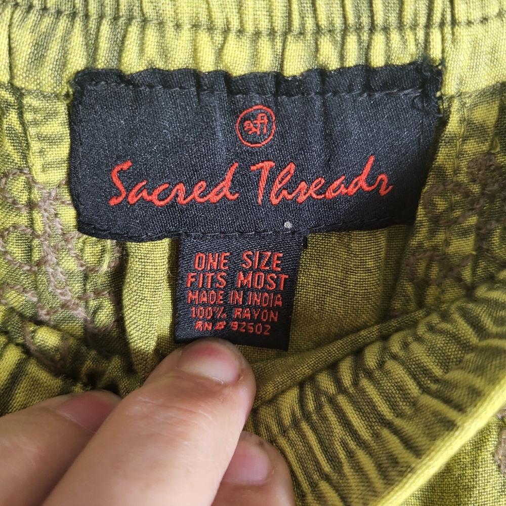 Sacred Threads paperbag mini skirt  women's OS  #2711 - Picture 2 of 3